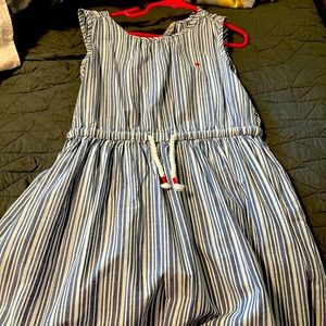 Carter Dress Size 8 Blue and White